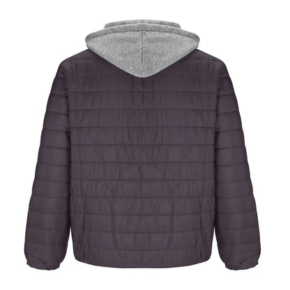 Mens Winter Coats Men'S Solid Color Hooded Jacket Cotton Padded Jacket Fashion Cotton Padded Jacket Men'S Warm Cotton Padded Jacket