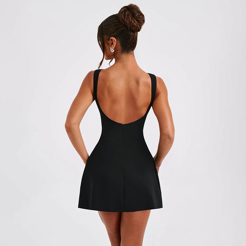 Elevate Your Summer Style with Our Sexy Slim-Fitting Backless Dress - Perfect for Any Occasion!